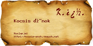 Kocsis Énok névjegykártya